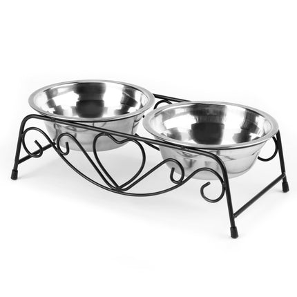 Double Stainless Steel Feeding and Watering Bowls - wnkrs