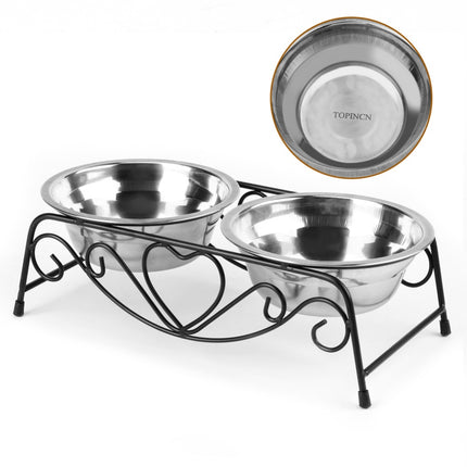 Double Stainless Steel Feeding and Watering Bowls - wnkrs