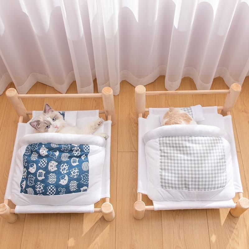 Cats Removable Wooden Sleeping Hammock Bed