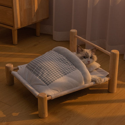 Cats Removable Wooden Sleeping Hammock Bed - wnkrs