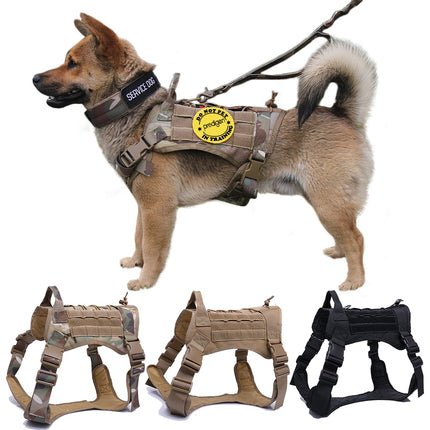 Dog Harness and Leash Set With Nylon Handle - wnkrs