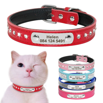 Pet Personalized Leather Collar - wnkrs