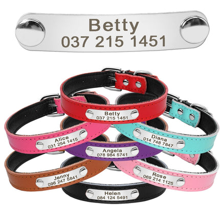 Pet Personalized Leather Collar - wnkrs