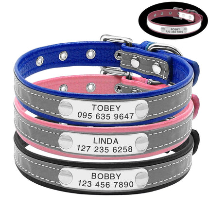 Pet Personalized Leather Collar - wnkrs