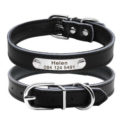 Pet Personalized Leather Collar - wnkrs