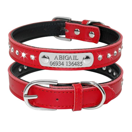 Pet Personalized Leather Collar - wnkrs