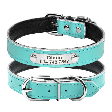 Pet Personalized Leather Collar - wnkrs