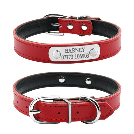 Pet Personalized Leather Collar - wnkrs