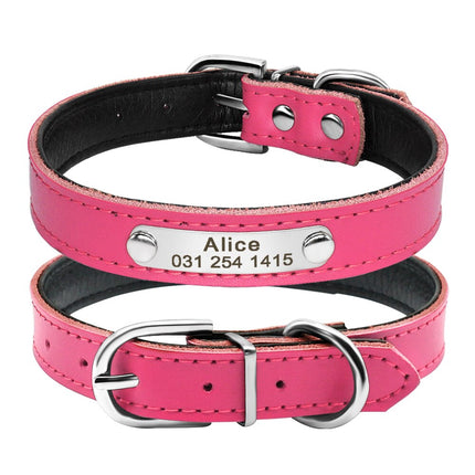 Pet Personalized Leather Collar - wnkrs