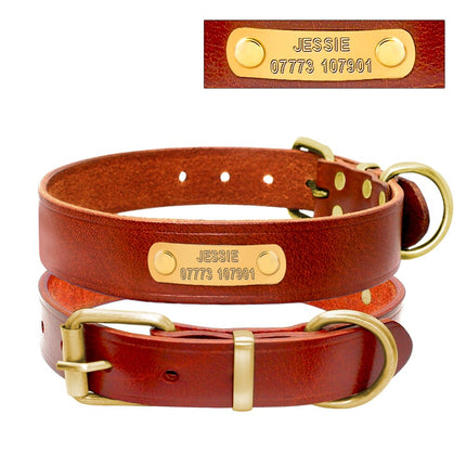 Elegant Genuine Leather Collar - wnkrs