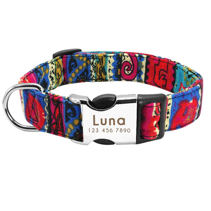 Personalized Nylon Tag Collar - wnkrs