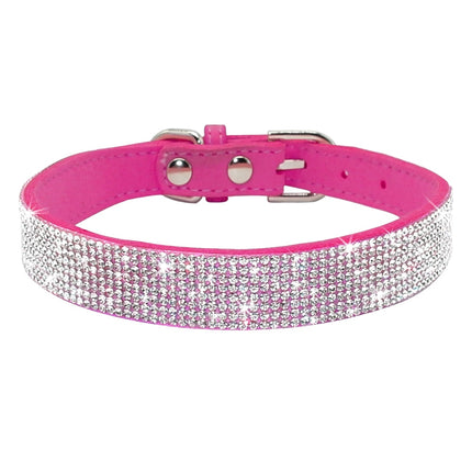 Luxury Rhinestone Leather Pets Collar - wnkrs