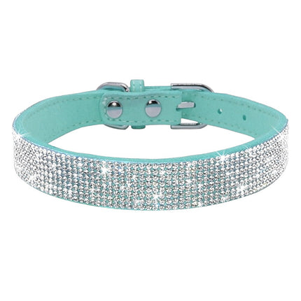 Luxury Rhinestone Leather Pets Collar - wnkrs