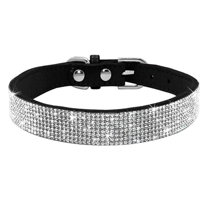 Luxury Rhinestone Leather Pets Collar - wnkrs