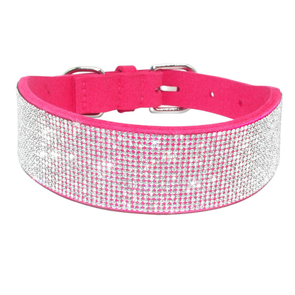 Luxury Rhinestone Leather Pets Collar - wnkrs