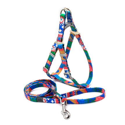 Dog's Boho Print Harness with Leash - wnkrs