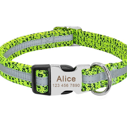 Dog's Reflective Detail Printed Collar - wnkrs