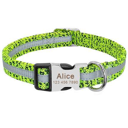 Dog's Reflective Detail Printed Collar - wnkrs