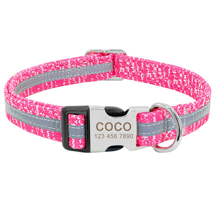 Dog's Reflective Detail Printed Collar - wnkrs