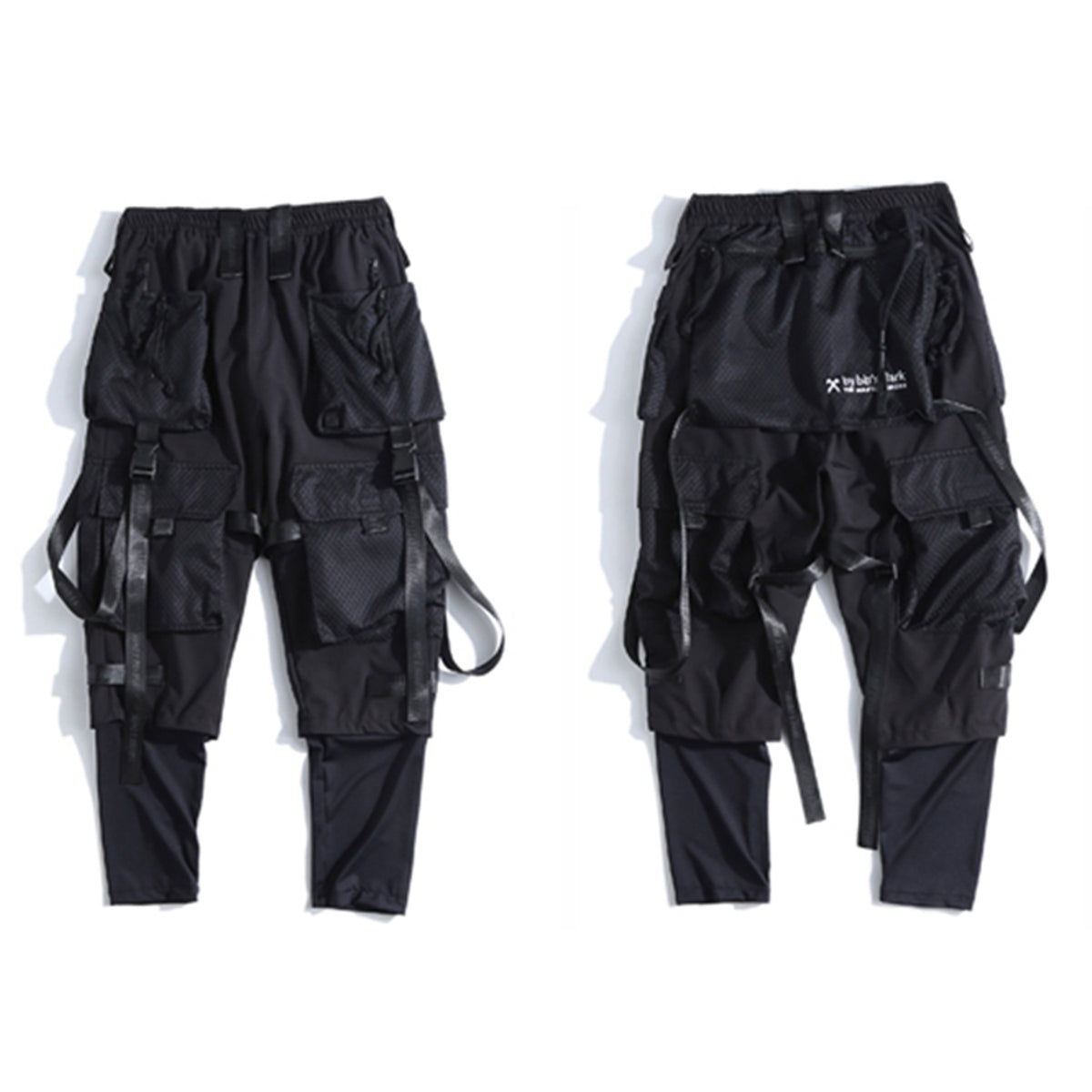 Harajuku Men's Joggers with Multiple Pockets