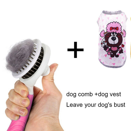 Self Cleaning Hair Shedding Dog Comb - wnkrs