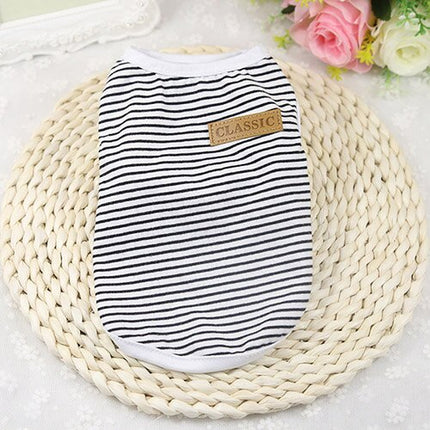 Cat's Summer Striped Cotton T-Shirts - wnkrs