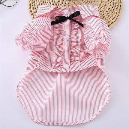 Stripped Cat's Clothes in Blue and Pink - wnkrs