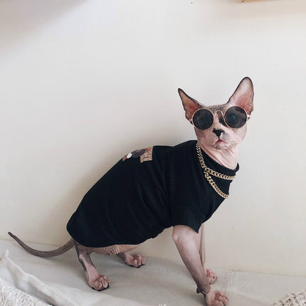 Cotton Printed Sweater with Necklace for Cats - wnkrs