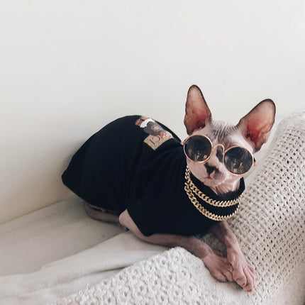 Cotton Printed Sweater with Necklace for Cats - wnkrs