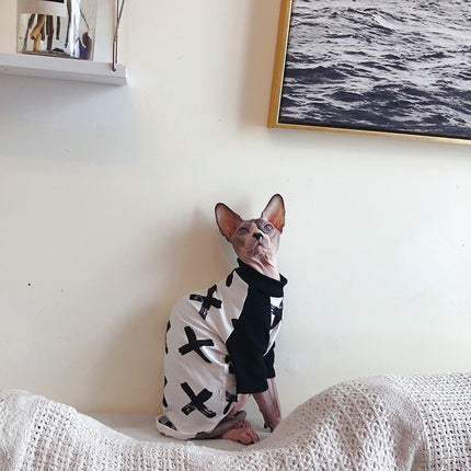 Cotton Printed Sweater with Necklace for Cats - wnkrs