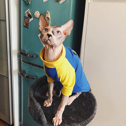 Cotton Printed Sweater with Necklace for Cats - wnkrs