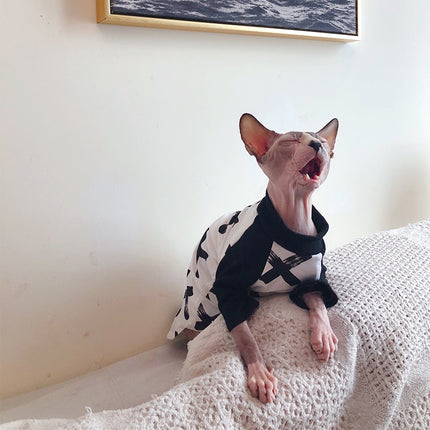 Cotton Printed Sweater with Necklace for Cats - wnkrs