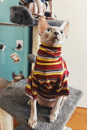 Cotton Printed Sweater with Necklace for Cats - wnkrs