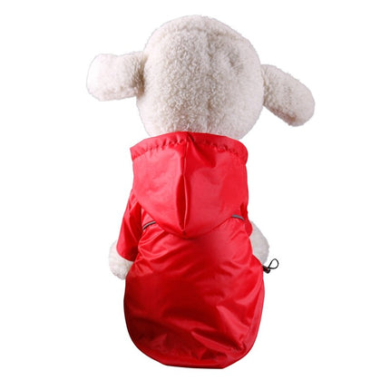 Reflective Hooded Raincoat for Small and Large Dogs and Cats - wnkrs