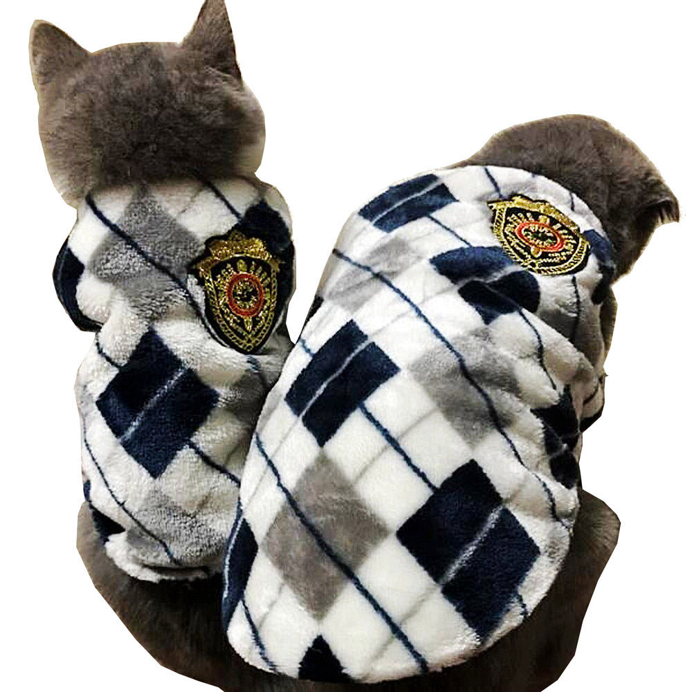 Winter Flannel Cat's Vest