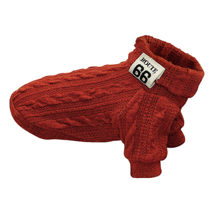 Warm Wool Knitted Turtleneck Cat Sweater - wnkrs