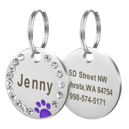 Custom Engraved Stainless Steel Dog Tag - wnkrs