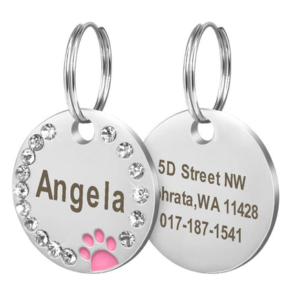 Custom Engraved Stainless Steel Dog Tag - wnkrs