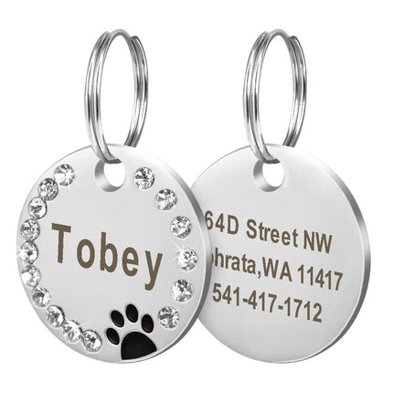 Custom Engraved Stainless Steel Dog Tag - wnkrs