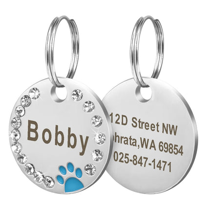 Custom Engraved Stainless Steel Dog Tag - wnkrs
