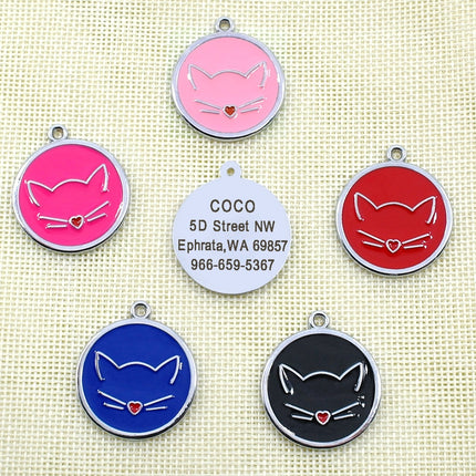 Cat's Crystal Personalized ID Tag - wnkrs