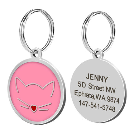 Cat's Crystal Personalized ID Tag - wnkrs