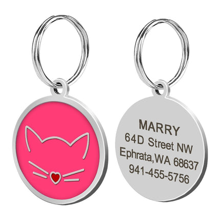 Cat's Crystal Personalized ID Tag - wnkrs