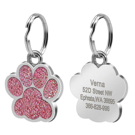 Cat's Crystal Personalized ID Tag - wnkrs