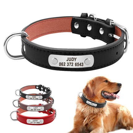 Dog Collar with Customizable ID Tag - wnkrs