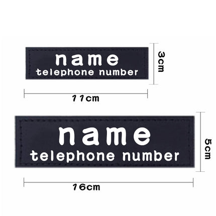 Personalized Dog Harness Labels Pair - wnkrs
