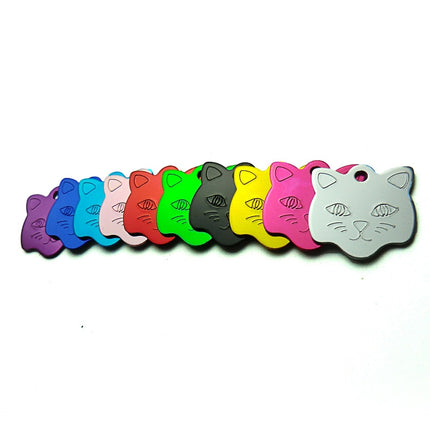 Customized Cat Style Aluminum ID Tags Set - wnkrs