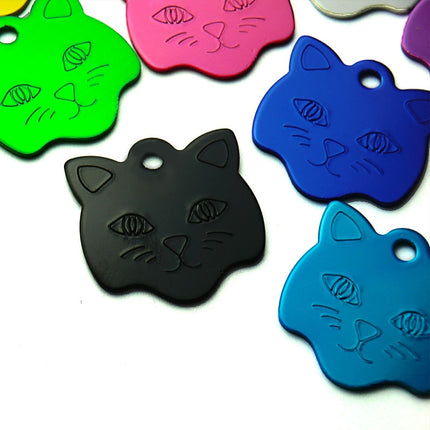 Customized Cat Style Aluminum ID Tags Set - wnkrs