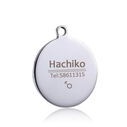 Personalized Stainless Steel Dog ID Tag - wnkrs