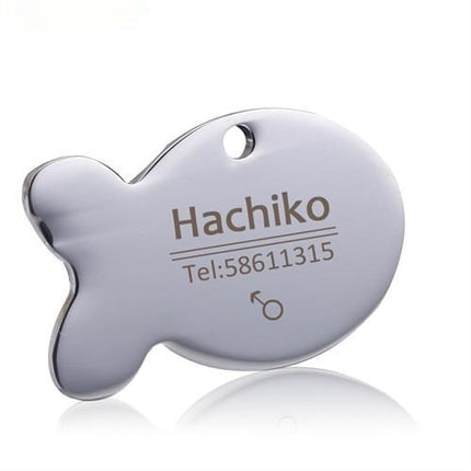 Personalized Stainless Steel Dog ID Tag - wnkrs
